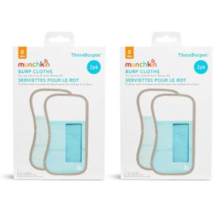 imageMunchkin TheraBurpee Colic ampamp Fever Rescue Kit with Hot ampamp Cold Therapy Burp Cloths2 Count Pack of 2