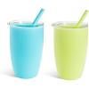 imageMunchkin Simple Clean Toddler Sippy Cup Tumbler with Easy Clean Straw 10 Ounce 2 Pack BlueGreen10 Ounce