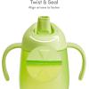 imageMunchkin Simple Clean Trainer Sippy Cup with Handles 6 Months 7 Ounce BluePinkBlueGreen