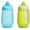 imageMunchkin Simple Clean Toddler Sippy Cups Spill Proof 10 Ounce BlueGreenBlueGreen