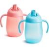 imageMunchkin Simple Clean Trainer Sippy Cup with Handles 6 Months 7 Ounce BluePinkBluePink
