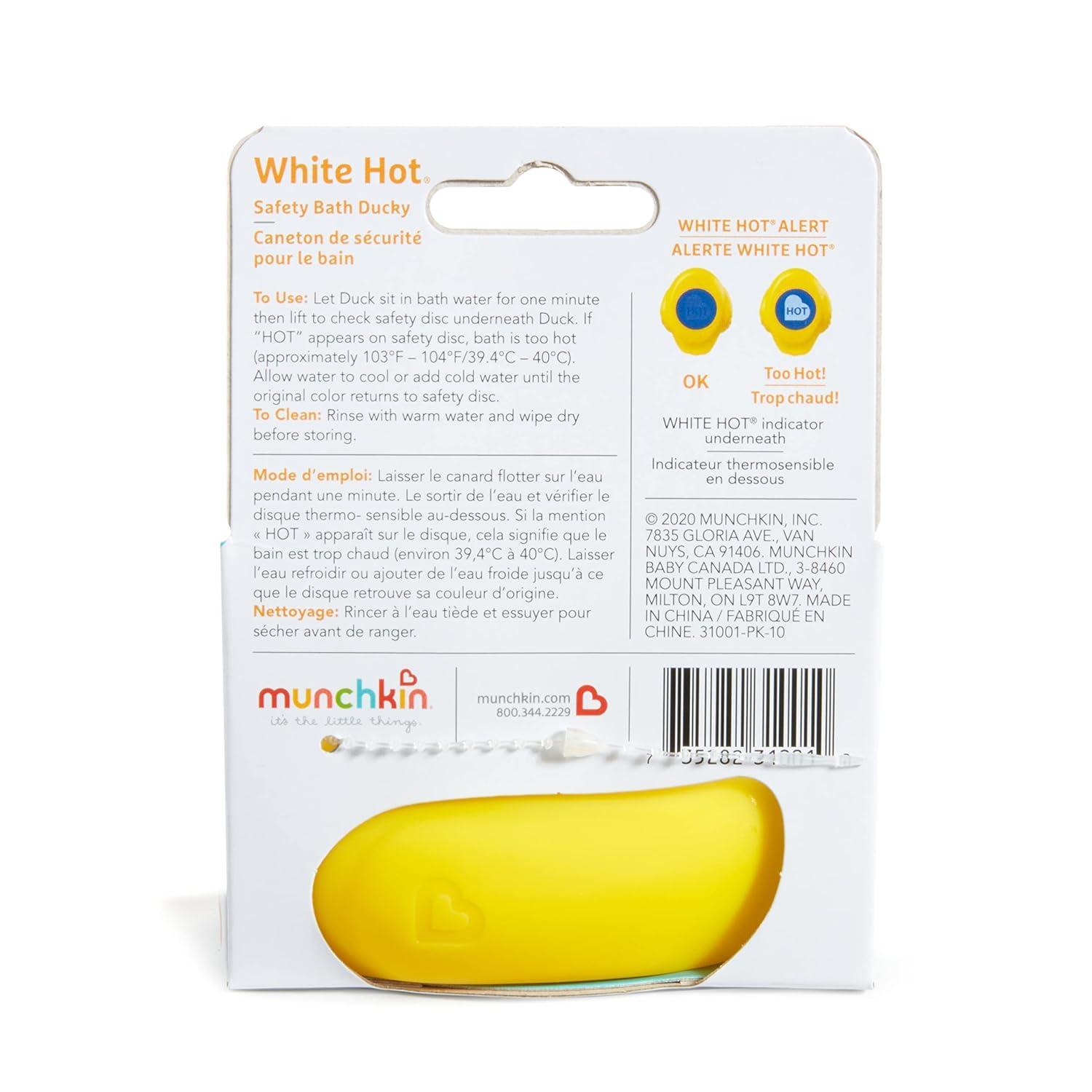 imageMunchkin White Hot Safety Bath Ducky Toy Yellow Pack of 2