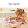 image:imageMunchkin Any Angle Spill Proof Weighted Straw Trainer Cup Transition Sippy Cups for Toddlers and Babies Click Lock Technology amp Fun Cat Design 10 Ounce Purple