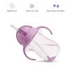 image:imageMunchkin Any Angle Spill Proof Weighted Straw Trainer Cup Transition Sippy Cups for Toddlers and Babies Click Lock Technology amp Fun Cat Design 10 Ounce Purple