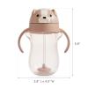 image:imageMunchkin Any Angle Spill Proof Weighted Straw Trainer Cup Transition Sippy Cups for Toddlers and Babies Click Lock Technology amp Fun Dog Design 10 Ounce Brown