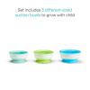 image:imageMunchkin Stay Put Suction Baby Bowls with Lids  Dishes for Babies and Toddlers SelfFeeding Bowl Set for Kids 6 Months 3 Pack BlueGreen