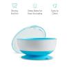 image:imageMunchkin Stay Put Suction Baby Bowls with Lids  Dishes for Babies and Toddlers SelfFeeding Bowl Set for Kids 6 Months 3 Pack BlueGreen