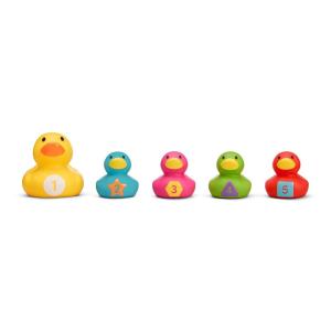 image:imageMunchkin Count amp Quack Duckies Bath Toys for Toddlers and Babies Watertight Mama Duck and Ducklings Kids 9 Months Helps Teach Numbers Counting Colors and Shapes 5 Piece Set