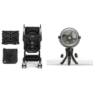 image:imageMunchkin Night Owl Baby Stroller and Stroller Fan  Baby Travel Essentials Set for Airplanes Shopping Parks and More Black