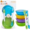 image:imageMunchkin LoveaBowls 10 Piece Baby Feeding Set Includes Bowls with Lids and Spoons Multicolor10 Piece Set Pack of 12