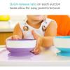 image:imageMunchkin Stay Put Munchkin Suction Baby Bowls with Lids  Dishes for Babies and Toddlers SelfFeeding Bowl Set for Kids 6 Months 3 Pack PinkPurple3pk BlueGreenPurple