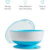 image:imageMunchkin Stay Put Munchkin Suction Baby Bowls with Lids  Dishes for Babies and Toddlers SelfFeeding Bowl Set for Kids 6 Months 3 Pack PinkPurple3pk with Lids BlueGreenMint