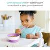 image:imageMunchkin Stay Put Munchkin Suction Baby Bowls with Lids  Dishes for Babies and Toddlers SelfFeeding Bowl Set for Kids 6 Months 3 Pack PinkPurple3pk with Lids PinkPurpleLight Pink