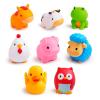 image:imageMunchkin FarmTM Animal Squirts Baby Bath Toy 8 Pack and Little Boat Train Baby Bath Toy 6 Piece Set