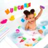 image:imageMunchkin Soft Spot Cushioned Bath Mat for Kids Grey amp  Learn Bath Letters and Numbers 36pc Toddler Bath Toy